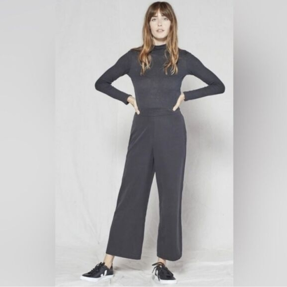 Outerknown Black Wide-Leg Women's Pants